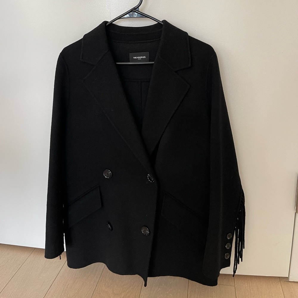 Wool fringed jacket